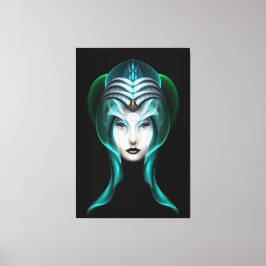 Das Portrait von Cyiria ISO Schwarze Canvas drucke
