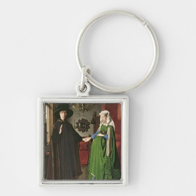 Das Porträt von Giovanni Arnolfini Schlüsselanhänger (Vorne)