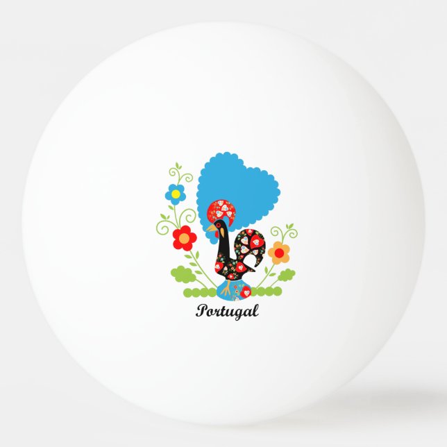 Das portugiesische Programm Tischtennisball (Vorderseite)