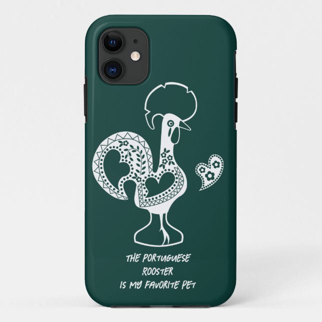 Das portugiesische Rooster ist mein Lieblingstier Case-Mate iPhone Hülle (Rückseite)