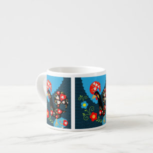 Das portugiesische Rooster-Symbol Portugals Espressotasse
