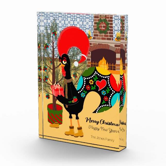 Das portugiesische Rooster und die Freude am Gesch Fotoblock (Rechts)