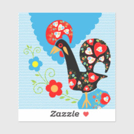 Das portugiesische Rooster von Barcelos Aufkleber