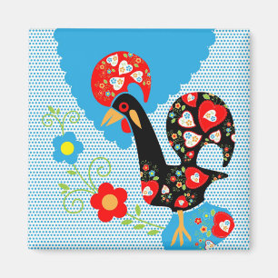 Das portugiesische Rooster von Barcelos Magnet