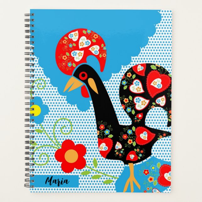 Das portugiesische Rooster von Barcelos Planer (Vorderseite)