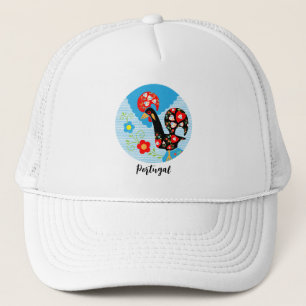 Das portugiesische Rooster von Barcelos Truckerkappe
