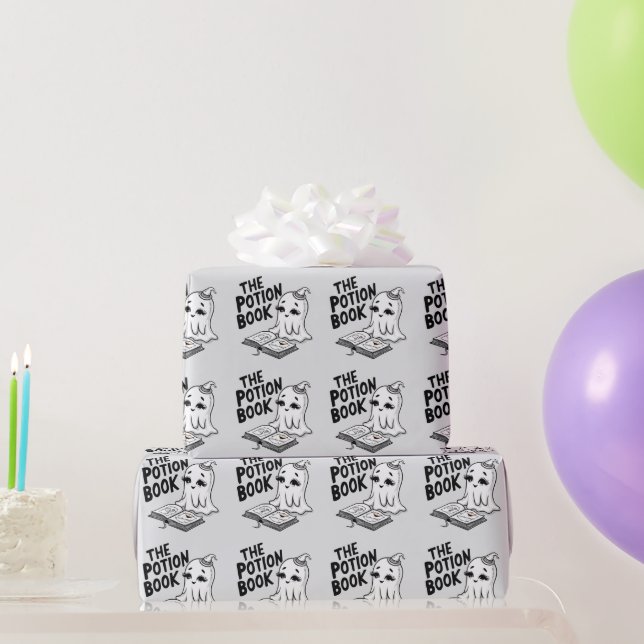 Das Posenbuch zu Halloween Geschenkpapier (Partygeschenke)