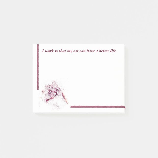 Das Post-Itanmerkungen des humorvollen Post-it Klebezettel (Vorderseite)