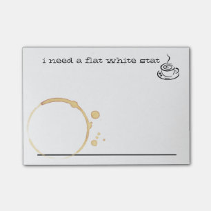 Das Post-Itanmerkungen des Spaß-flachen weißen Post-it Klebezettel