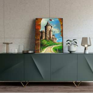 Das Poster auf der Burg