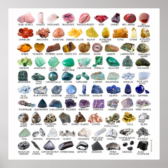 Das Poster der Crystal Collection Rainbow Rock Geo (Vorne)