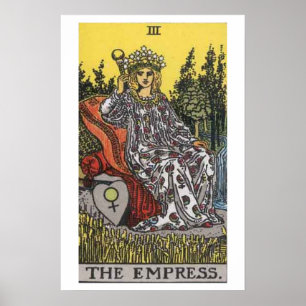 Das Poster der Kaiserin-Tarotkarte