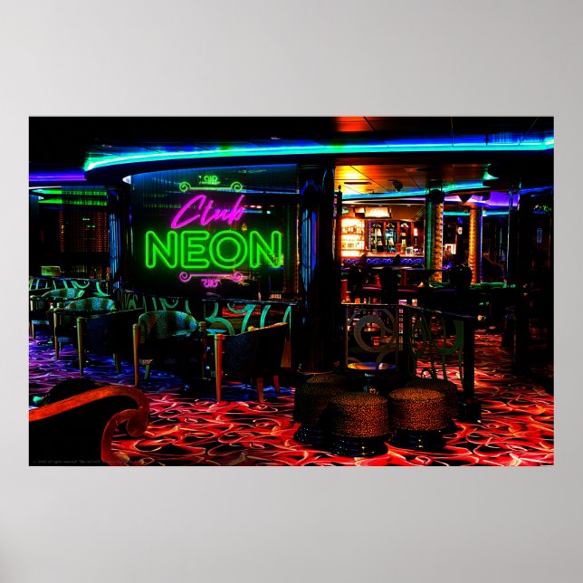 Das Poster der Krassen Mall "Club NEON" (Vorne)