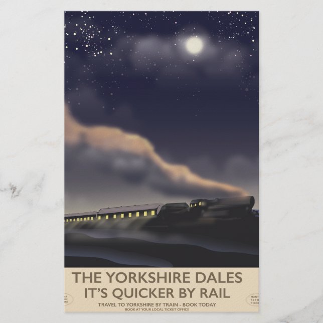 Das Poster der Yorkshire Dales Railway Briefpapier (Vorderseite)