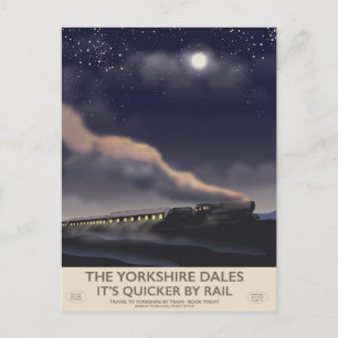 Das Poster der Yorkshire Dales Railway Postkarte