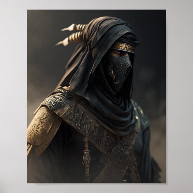 Das Poster des arabischen Kriegers (Vorne)