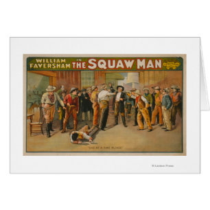 Das Poster des Squaw Man Western Drama Theaters