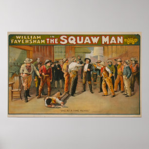 Das Poster des Squaw Man Western Theater
