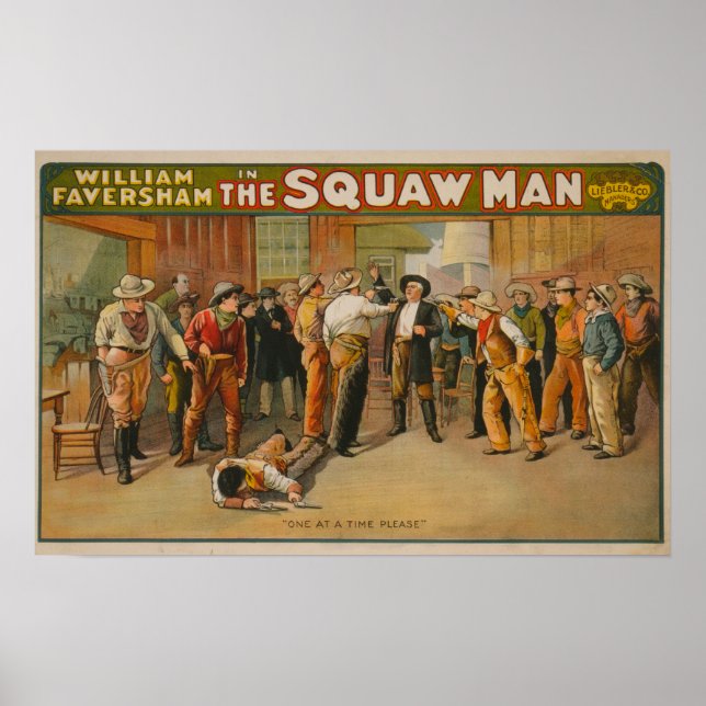Das Poster des Squaw Man Western Theater (Vorne)