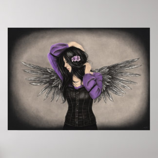 Das Poster des traurigen Herzens