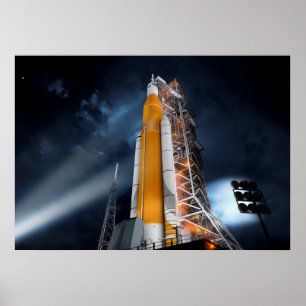 Das Poster des Weltraumbahnsystems der NASA