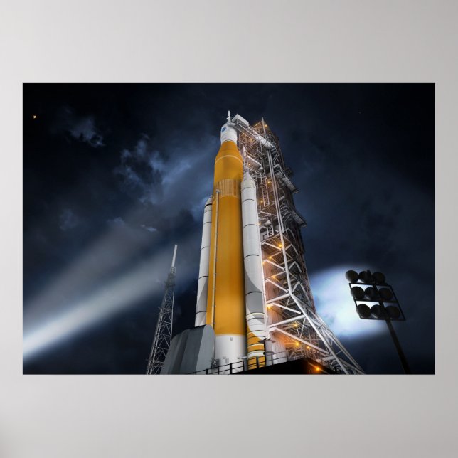 Das Poster des Weltraumbahnsystems der NASA (Vorne)