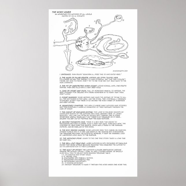 Das Poster des Wortes Mines (Vorne)