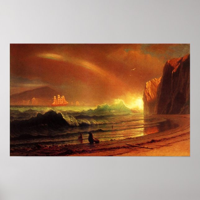 Das Poster "Golden Gate Vintag San Francisco" (Vorne)