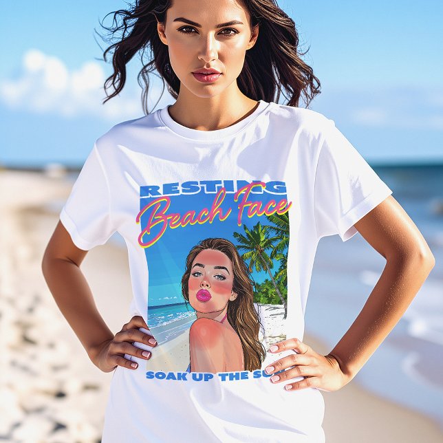 Das Poster "Strandfrische" für Girl Women T-Shirt (Von Creator hochgeladen)