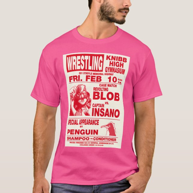 Das Poster zum Wrestling der Revolvierungsblöcke T-Shirt (Vorderseite)