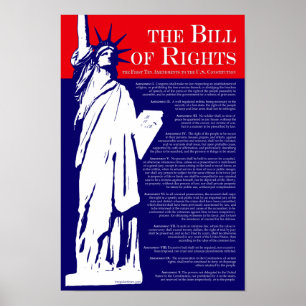 Das Poster zur Bill Rights