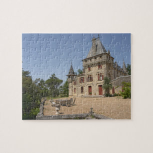 Das prächtige Chateau de Pressac und der Garten Puzzle