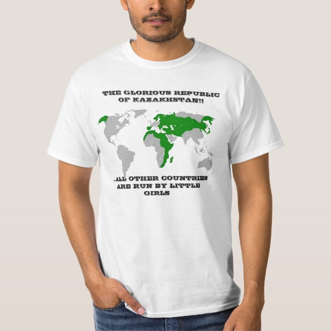 Das prachtvolle Republik Kasachstan T-Shirt (Vorderseite)
