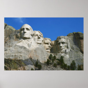 Das Präsidialdenkmal des Berges Rushmore Poster