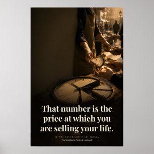 Das Preisbörse Ihres Lebens Buch Zitat Kunst Poster