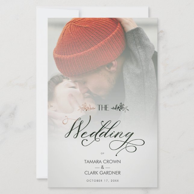 Das preisgünstige Luxus-Chic-Foto für Hochzeiten (Vorderseite)