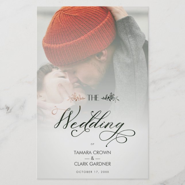 Das preisgünstige Luxus-Chic-Foto für Hochzeiten (Vorderseite)