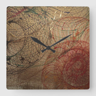 "Das Primärlicht" von Ramona Dumitrescu Quadratische Wanduhr