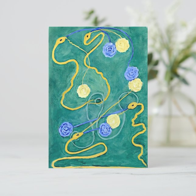 Das Primordiale Chaos von Hilma af Klint Karte (Stehend Vorderseite)