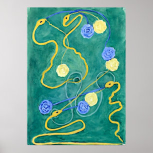 Das Primordiale Chaos von Hilma af Klint Poster