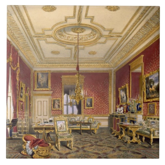Das private Wohnzimmer der Königin, Windsor Fliese (Vorderseite)