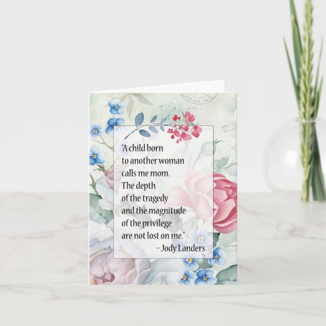 Das Privileg, eine Mama zu sein Karte (Vorderseite)