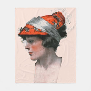 Das Profil der Frau Fleecedecke