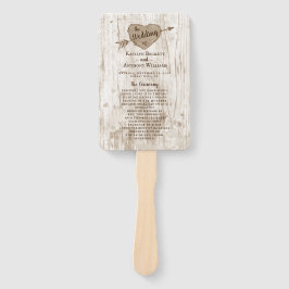 Das Programm für die Hochzeitskundgebung im Herzen Fächer