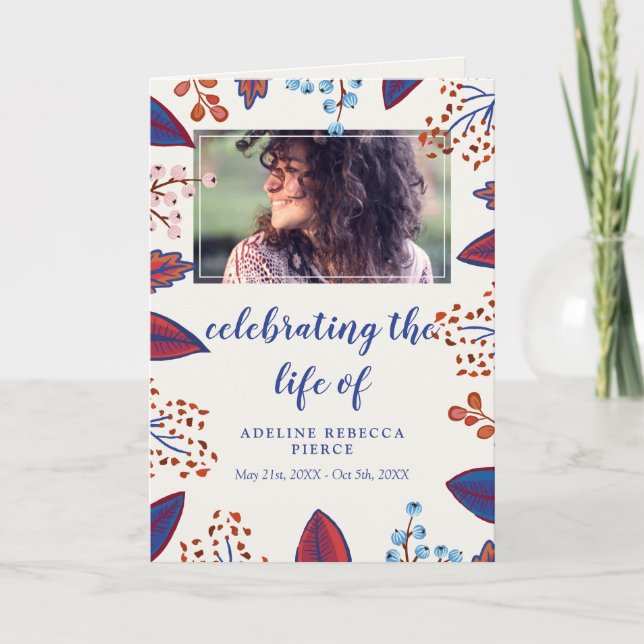 Das Programm zur Beerdigung des Lebens im Herbst (Vorderseite)