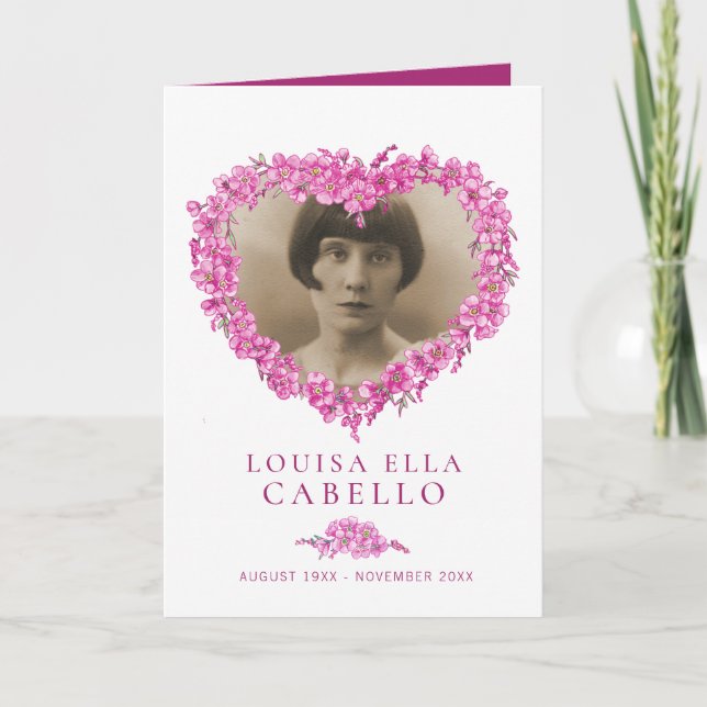 Das Programm zur Beerdigung von Herzinfarkten Rosa (Vorderseite)