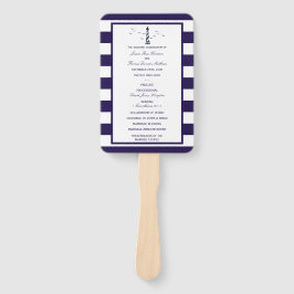 Das Programm zur Hochzeitskundgebung in einem Leuc Fächer