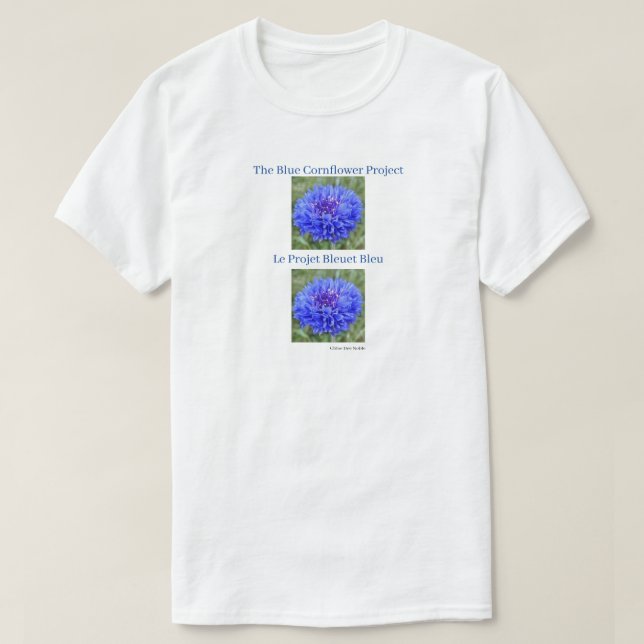 Das Projekt Blauer Kornblume - Le Projet Bleuet Bl T-Shirt (Design vorne)