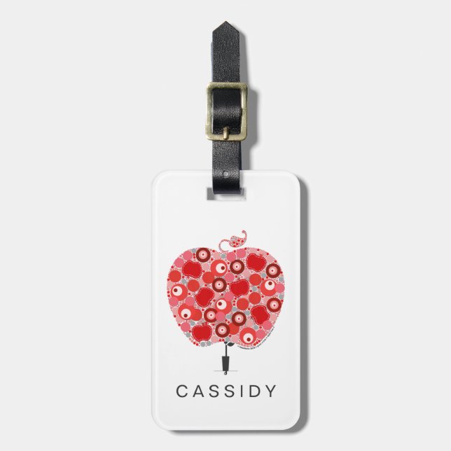 Das Projekt "Grow A Tree" - Apfelbaum Gepäckanhänger (Vorderseite vertikal)