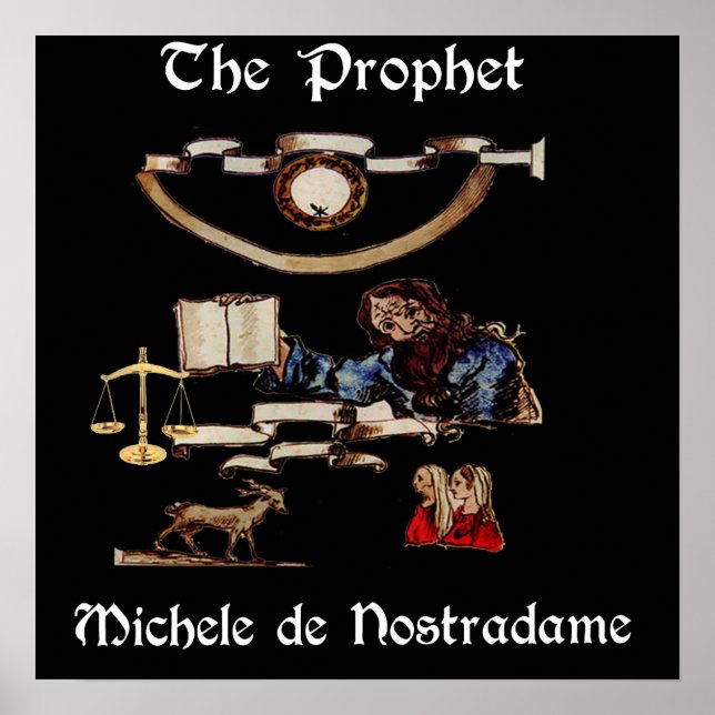 Das Prophet-Nostradamus-Poster Poster (Vorne)